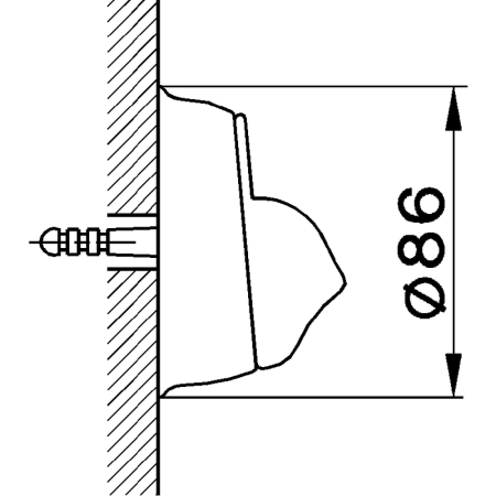 CISAL Arcana Держатель ручного душа настенный, цвет хром