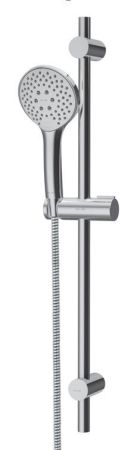 F0190100 Gem душ.комплект: ручн.душ 3 ф-ции d 110 мм, штанга 700, шланг 1 750 мм, хром, шт., артикул F0190100