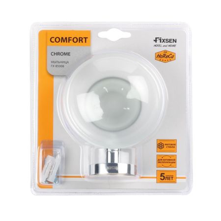 Мыльница FIXSEN COMFORT CHROME FX-85008, хром, артикул FX-85008