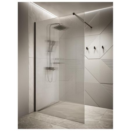 Душевая перегородка Knotlor WI120CG1BL 120х200, черный