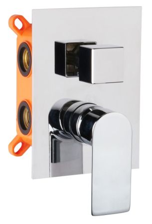 AQG Alpha, встраиваемый смеситель для душа на 2 выхода, с дивертером, цвет хром