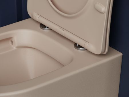 Подвесной унитаз Balearica Rimless (цвет Капучино Матовый) CN6000MC, артикул CN6000MC