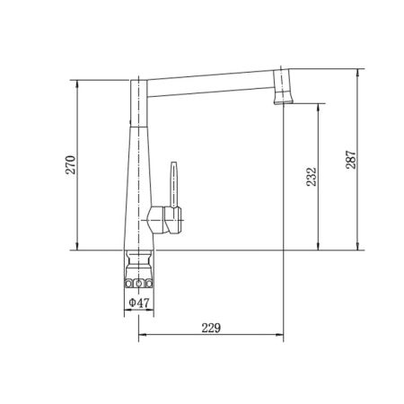 Смеситель для кухни FASHUN A54021-7, черный