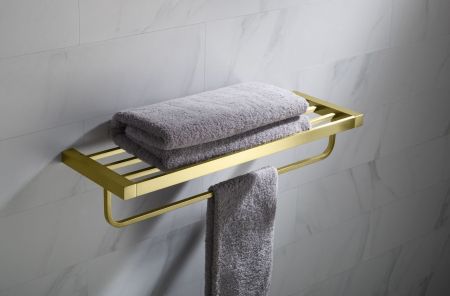 Полка для полотенец Timo Selene 17058/17 золото матовое, артикул 17058/17