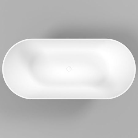 Ванна WHITECROSS Coral A 165x75 (черный/белый мат) иск. камень, артикул 0213.165075.20100