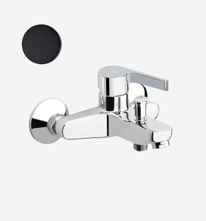 Смеситель для ванны Webert DoReMi DR850102560, черный, артикул DR850102560