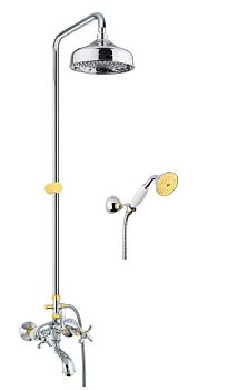 Душевая система Fiore MARGOT 26CO0615, хром/золото