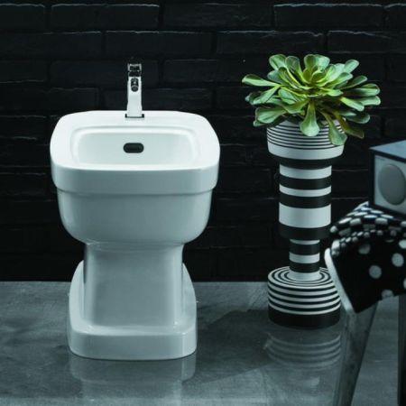 SIMAS Evolution Биде напольное 54х37см с 1 отв. под смеситель, цвет белый, артикул EVO04bi*1