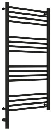 Полотенцесушитель электрический "БОГЕМА 3.0" прямая 1000х500 / МЭМ левый (Матовый чёрный)