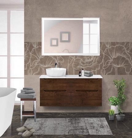 Мебель для ванной комнаты BELBAGNO ETNA-H60-1200 со столешницей, артикул EK-120-2-BL