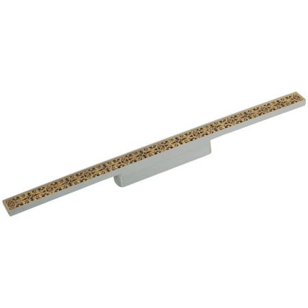 Трап душевой 700х40 мм с гидрозатвором и декоративн. решеткой бронза