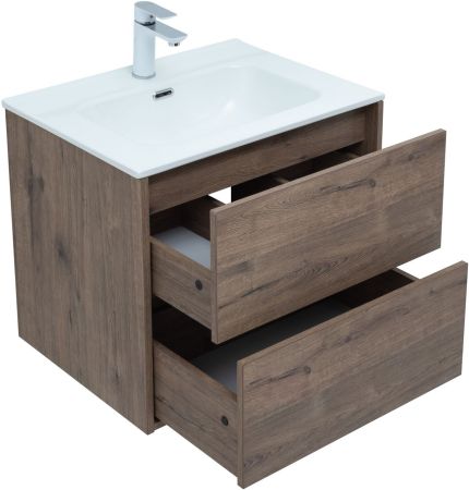 Тумба под раковину Aquanet Lino 60 (Flat) дуб веллингтон, артикул 00287541