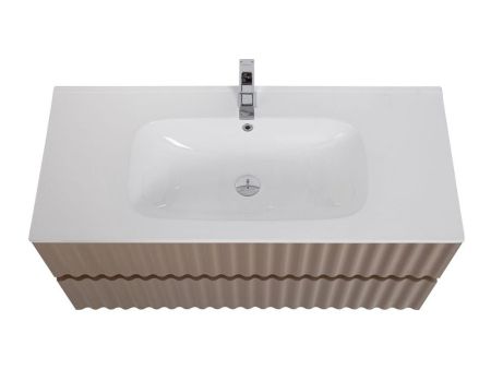 ELEGANT База под раковину подвесная с двумя выкатными ящиками, с LED подсветкой ручек. Капучино Матовый, 970x469x550 AM-ELEGANT-1000-2C-SO-CM-LED, артикул AM-ELEGANT-1000-2C-SO-CM-LED