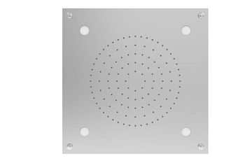 Graffio Kings, квадратная потолочная душевая головка 30х30 см с белой LED подсветкой, 1 режим: дождь, цвет хром