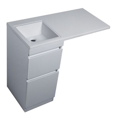 Тумба напольная "Даллас 100", Люкс белая, PLUS, артикул СС-00000514