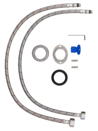 Смеситель для раковины высокий WONZON & WOGHAND FLEX, Брашированный никель (WW-88019072-BN)