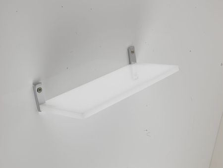 Stil Haus Mizar, полка из оргстекла, длина 60 см, цвет хром, артикул MZ04(08)