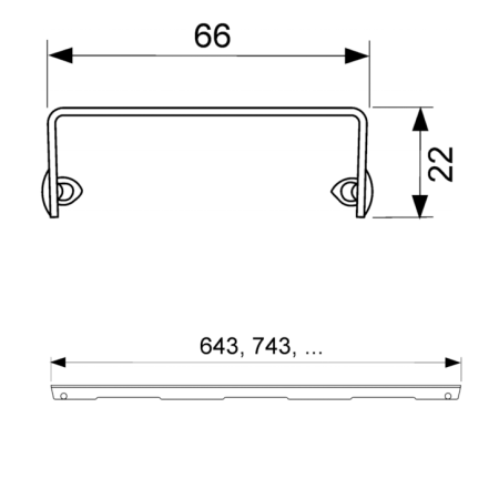 Дизайн-решетка, TECE, TECEdrainlinе, organic, ширина, мм-66, длина, мм-800, высота, мм-22, материал-нержавеющая сталь, декоративная с перфорацией, цвет-нержавеющая сталь матовая, артикул 600861