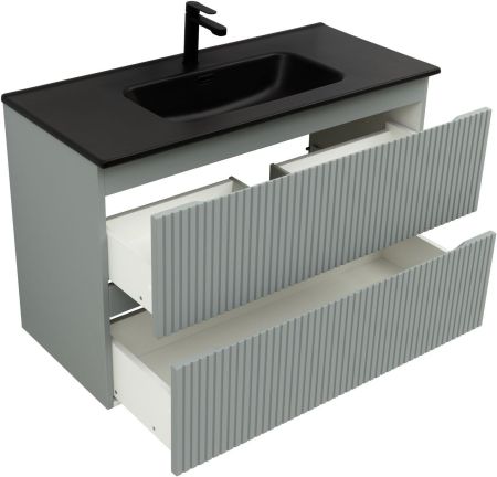 Тумба под раковину Aquanet Джейн (Flat) 100 мисти грин, артикул 00335436