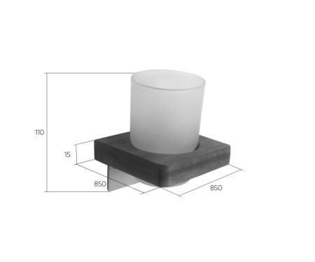 Стакан для ванной комнаты Bronze de Luxe FOREST 10704G, матовое золото, артикул 10704G