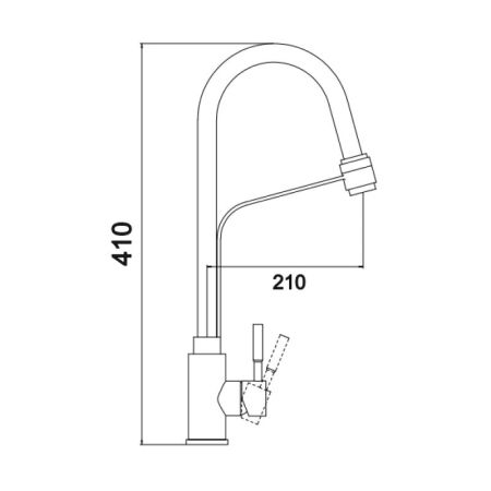 Смеситель для кухни Fmark FS26829-12, сатин