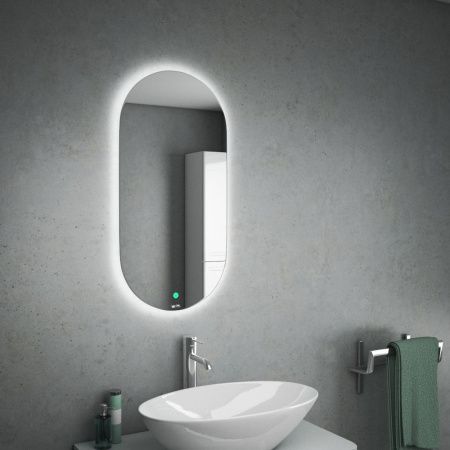 Rusken Зеркало с ореольной LED подсветкой, 400х800 Rusken Зеркало с ореольной LED подсветкой, 400х800