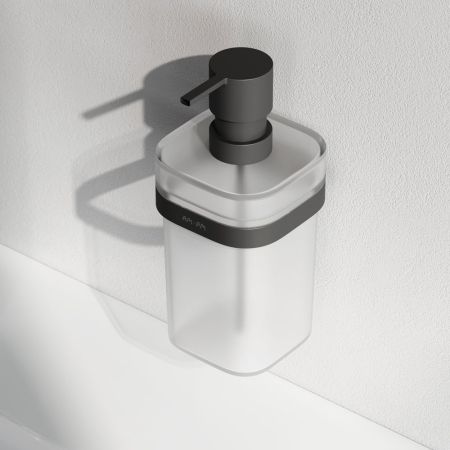 A8F36922 Func Стеклянный диспенсер с настенным держателем, черный, артикул A8F36922