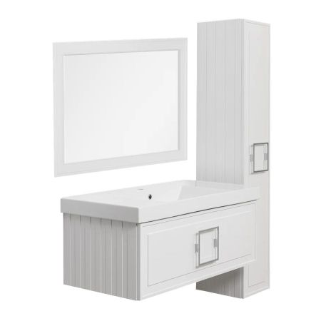 Зеркало с подсветкой La Fenice Cubo Bianca 80х60, белое, артикул FNC-02-CUB-B-80-60