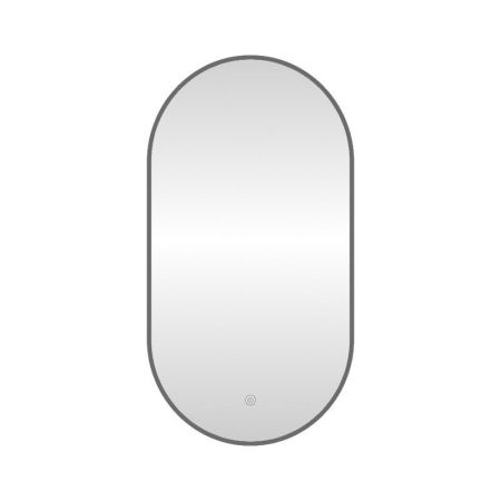 Зеркало с подсветкой LED Fixsen FX-3100F овальное 50х100 см, графит, артикул FX-3100F