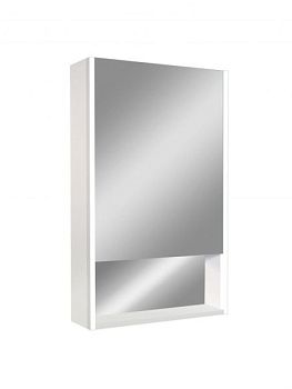 Зеркало-шкаф с подсветкой и полкой ART&MAX Foggia AM-Fog-500-800-1D-R-DS-F-White