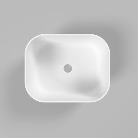 Умывальник WHITECROSS Lazurit 50x40 (белый мат) иск. камень