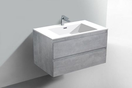 Тумба под раковину Vincea Luka VMC-1L800CT подвесная Cement, артикул VMC-1L800CT