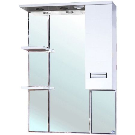 Зеркало со шкафом Bellezza Сиена 80 R 4613913001017 с подсветкой Белое, артикул 4613913001017