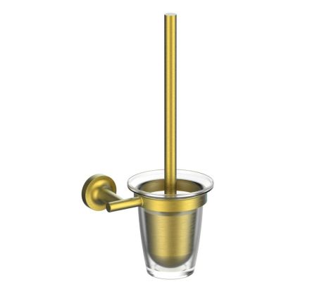 Туалетный ершик в комплекте WONZON & WOGHAND SIMPLE, Брашированное золото (WW-6529-BG)