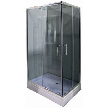 Душевой уголок Parly QZ71S 100х195 профиль Полированный алюминиевый стекло тонированное