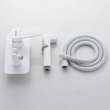 Гигиенический душ со смесителем Shevanik S9905C, белый