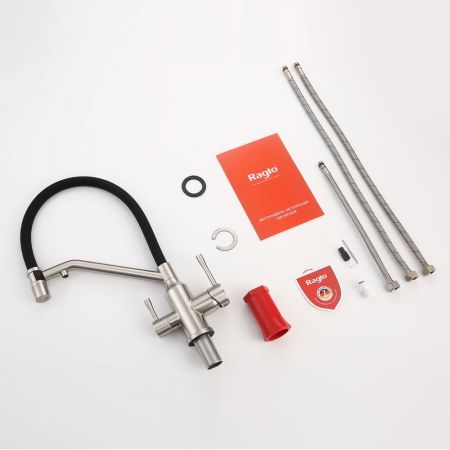 Смеситель для кухни с подключением фильтра Raglo R81.62.05, сатин, артикул R81.62.05