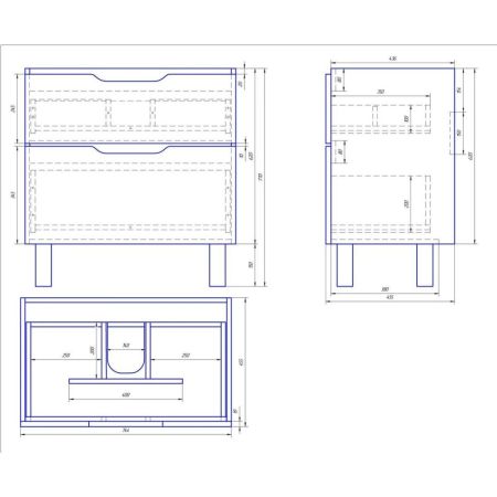 Тумба с раковиной подвесная/напольная Dreja Q Plus 80 см, белый, артикул 99-0006-com