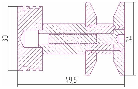 Крючок, Сунержа, КАНЬОН, одинарный, ширина, мм-34, глубина, мм-49, высота, мм-34, тип установки-между перемычками полотенцесушителя, для водяных и электрических моделей, материал-нержавеющая сталь, крепления в комплекте, цвет-бронза состаренная, артикул 05-2010-0003