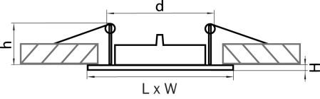 Светильник точечный встраиваемый декоративный под заменяемые галогенные или LED лампы Lega 16 Lightstar 011945