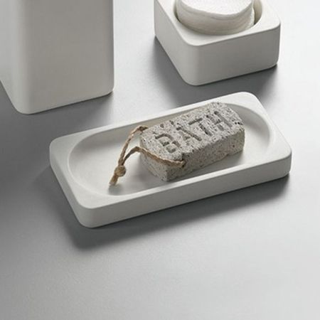 Agape Surf Мыльница, настольный, цвет: белый, артикул ACOM0634Z