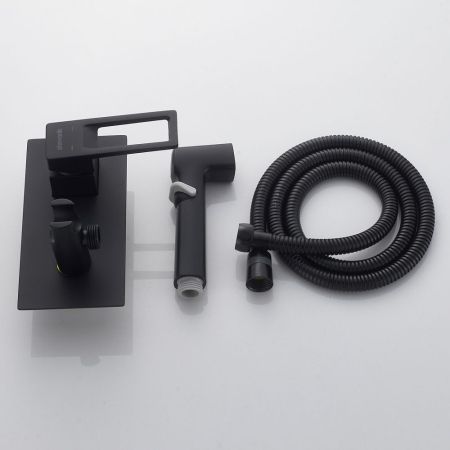 Гигиенический душ со смесителем Shevanik S6805H, черный