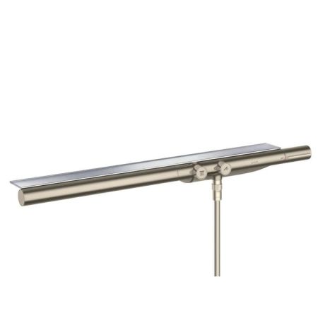 AX Showers Настенный термостат для ванны, с полкой 713х70мм, 2 потреб., цвет: шлифованный никель, артикул 45440820