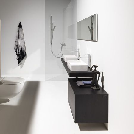 LAUFEN LIVING SQUARE Раковина прямоугольная 600х340х110 мм без отв. под смеситель,без перелива, цвет: белый с покрытием LCC Laufen Clean Coat, артикул 8.1143.4.400.112.1