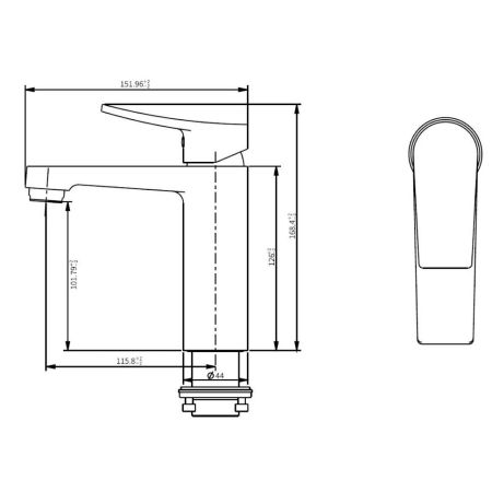 Смеситель для раковины Savol SK-H3201, хром