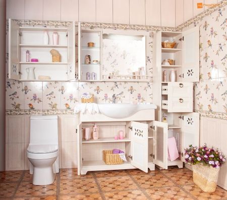 Подвесной шкаф Бриклаер Кантри 30 Бежевый дуб прованс, артикул 4627125413636