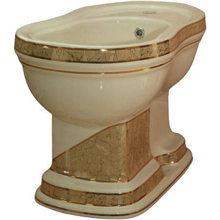 Биде Creavit Klasik KL500-00PR00E-PB00 Карамель с декором, артикул KL500-00PR00E-PB00