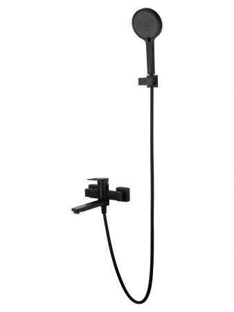 Смеситель для ванны с душем WONZON & WOGHAND FRAME, Черный матовый (WW-88639010-MB), артикул WW-88639010-MB