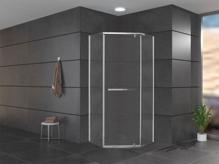 Душевой уголок Cerutti SPA Chika ZP91T 90x90 профиль Хром стекло прозрачное, артикул CHIKA ZP91T