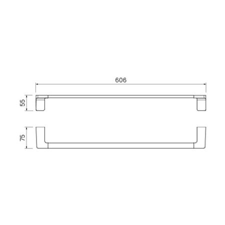 Полотенцесушитель одинарный нержавеющая сталь хром IDDIS Slide (SLISC10i49), артикул SLISC10i49
